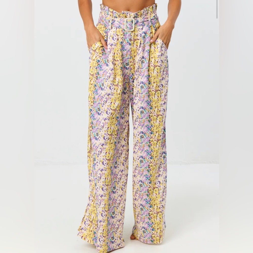 Floral cover up pants